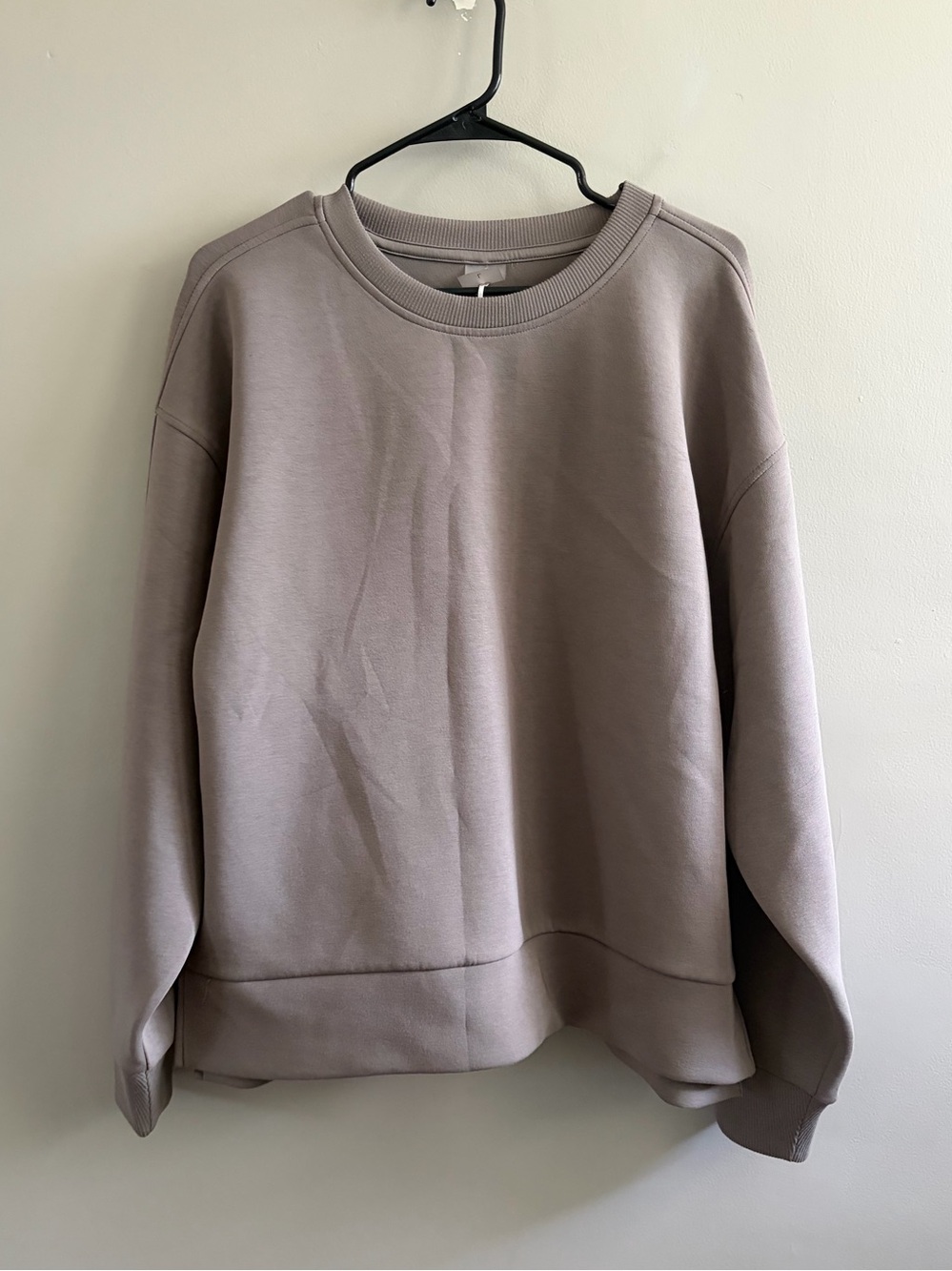 CALIA Soft Scuba Crewneck Sweatshirt Large light brown